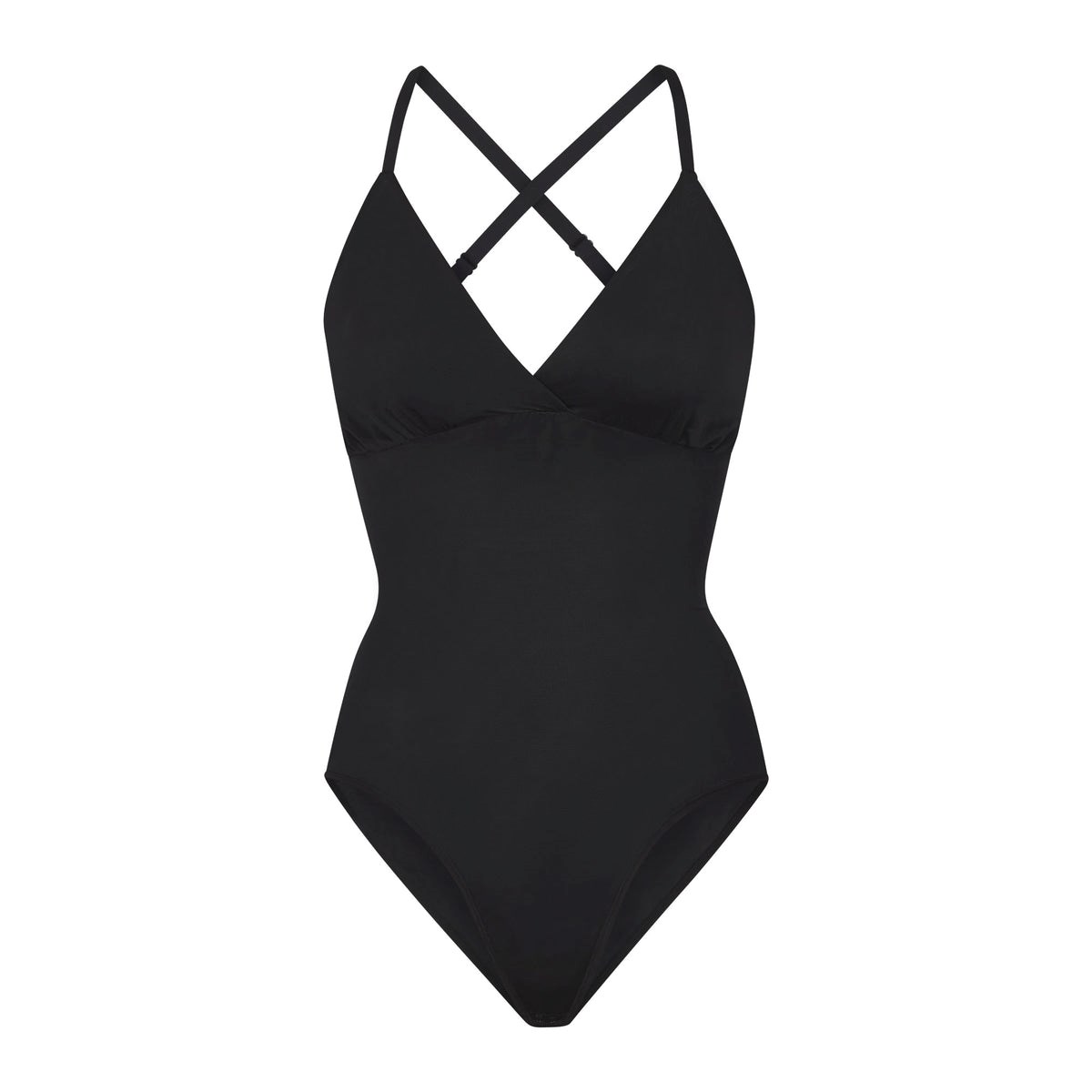 SKIMS Barely There Bodysuit Brief W/ Snaps Onyx | WZ9230851