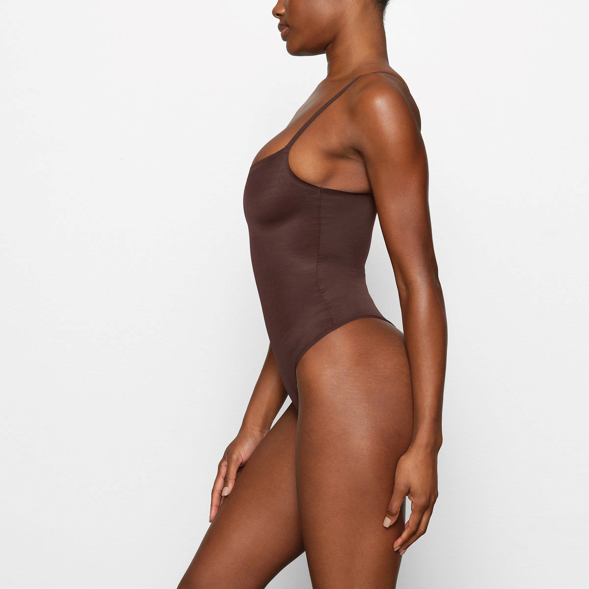 SKIMS Barely There Scoop Bodysuit Cocoa | OC2956731