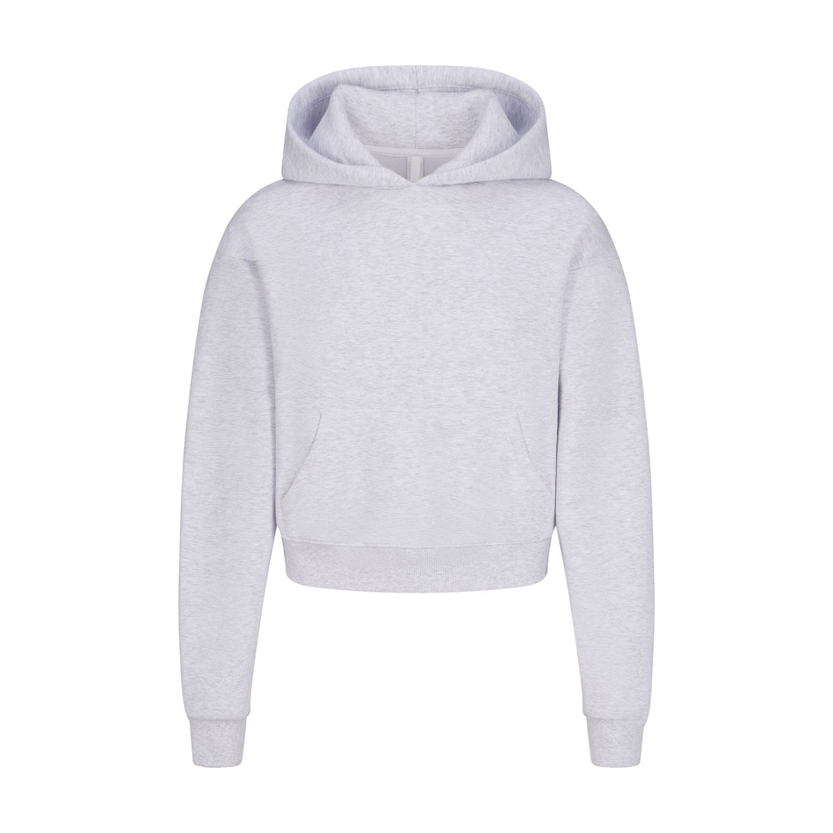 SKIMS Bavlnene Fleece Pullover Hoodie Svetlo Siva | OM0261895