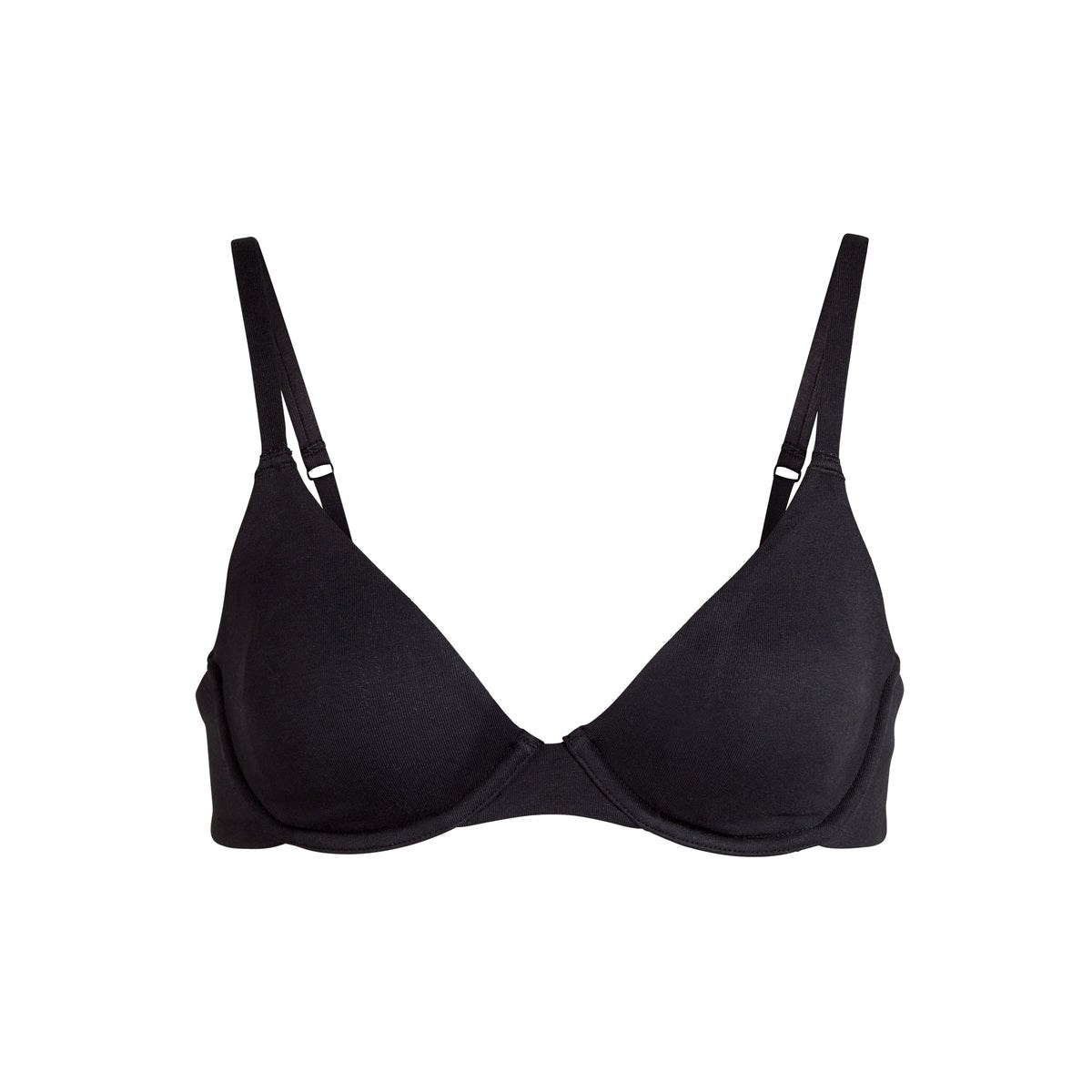 SKIMS Bavlnene Jersey T-shirt Bra Soot | XR5984230