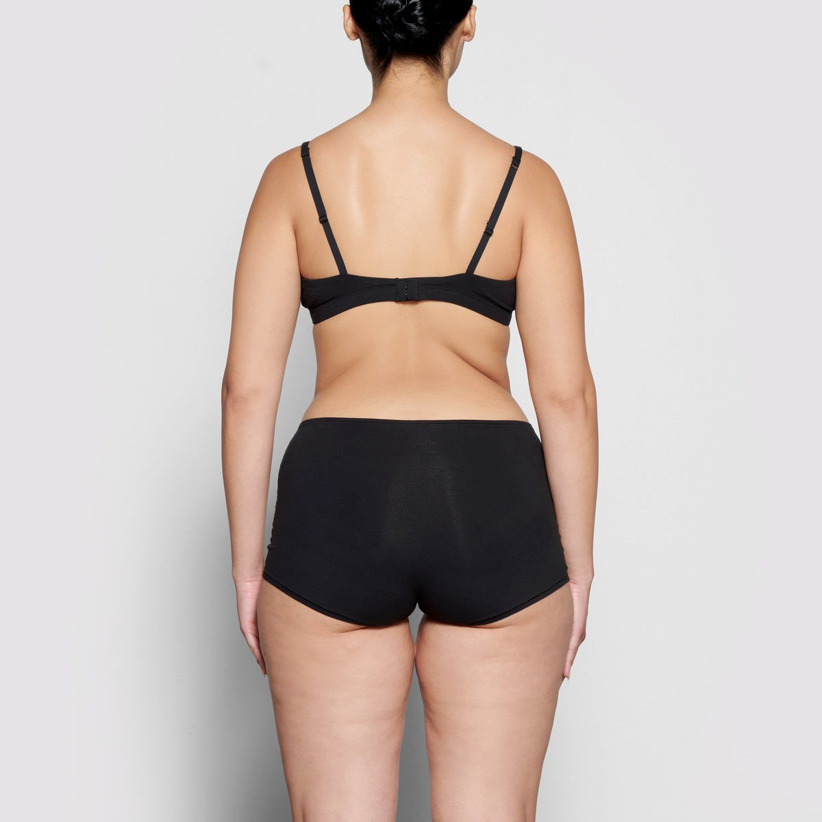 SKIMS Bavlnene Jersey Triangle Bralette Soot | QI5982713