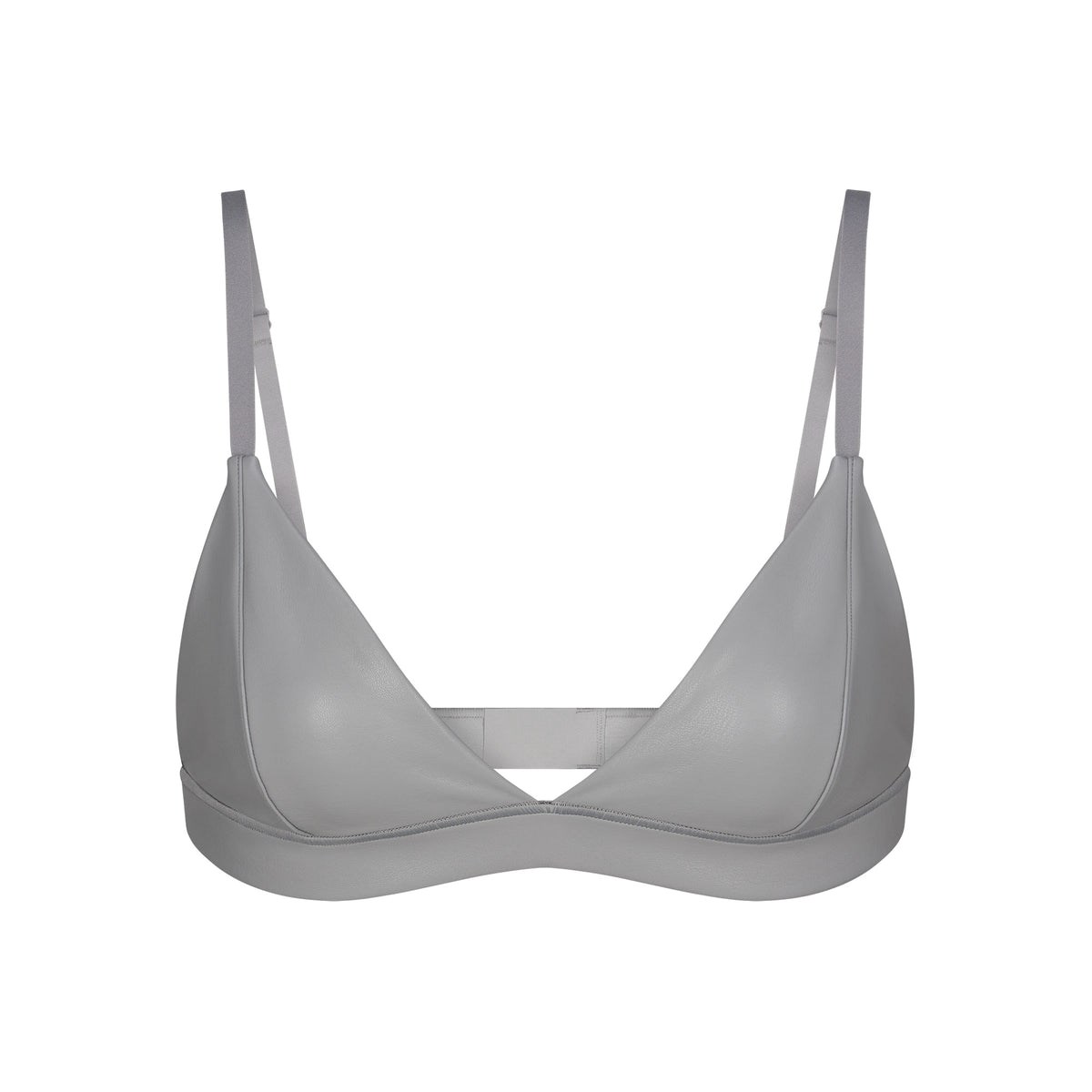 SKIMS Faux Kozene Triangle Bralette Carbon | AM4357162