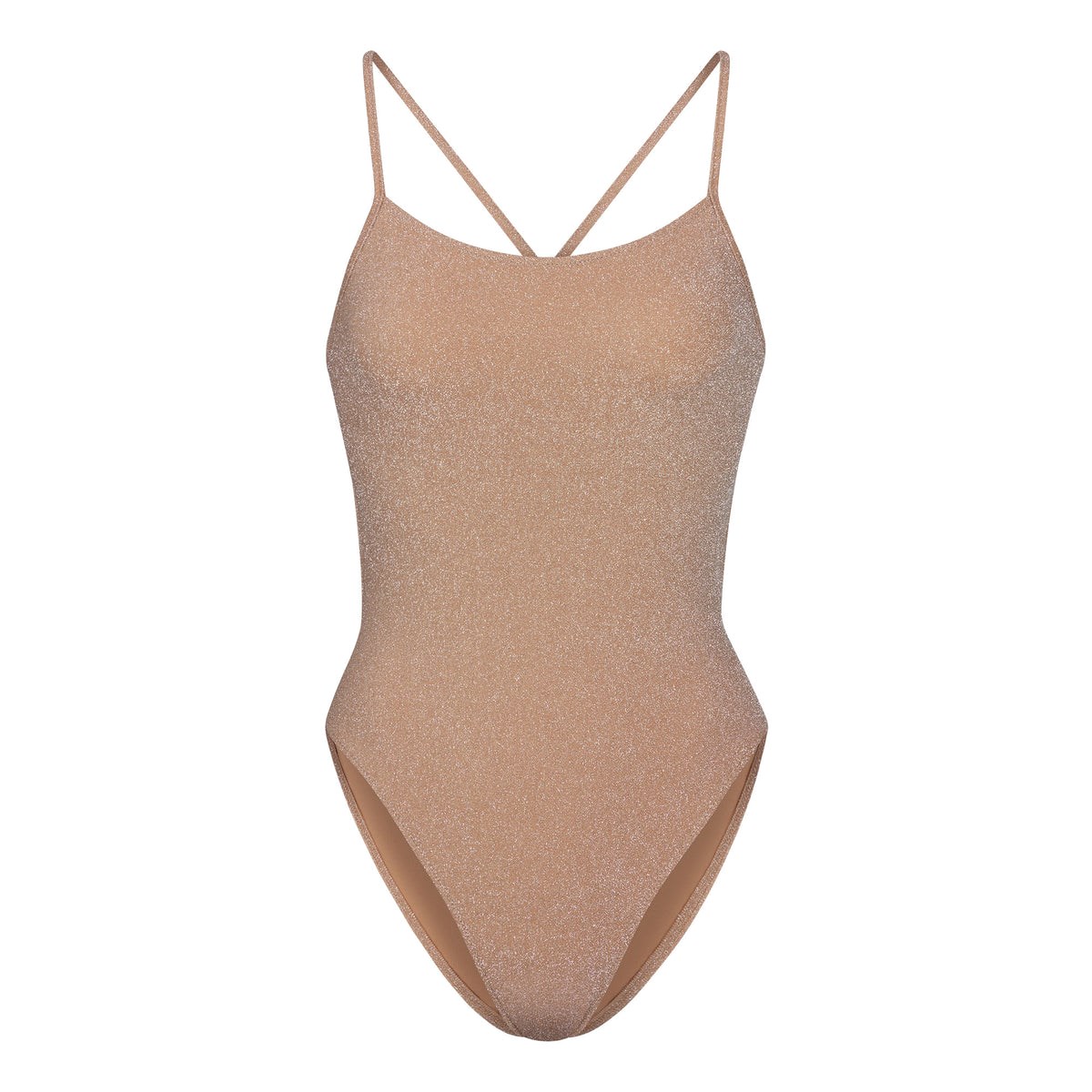 SKIMS Glitter Swim One Piece Sienna | ZP5610289