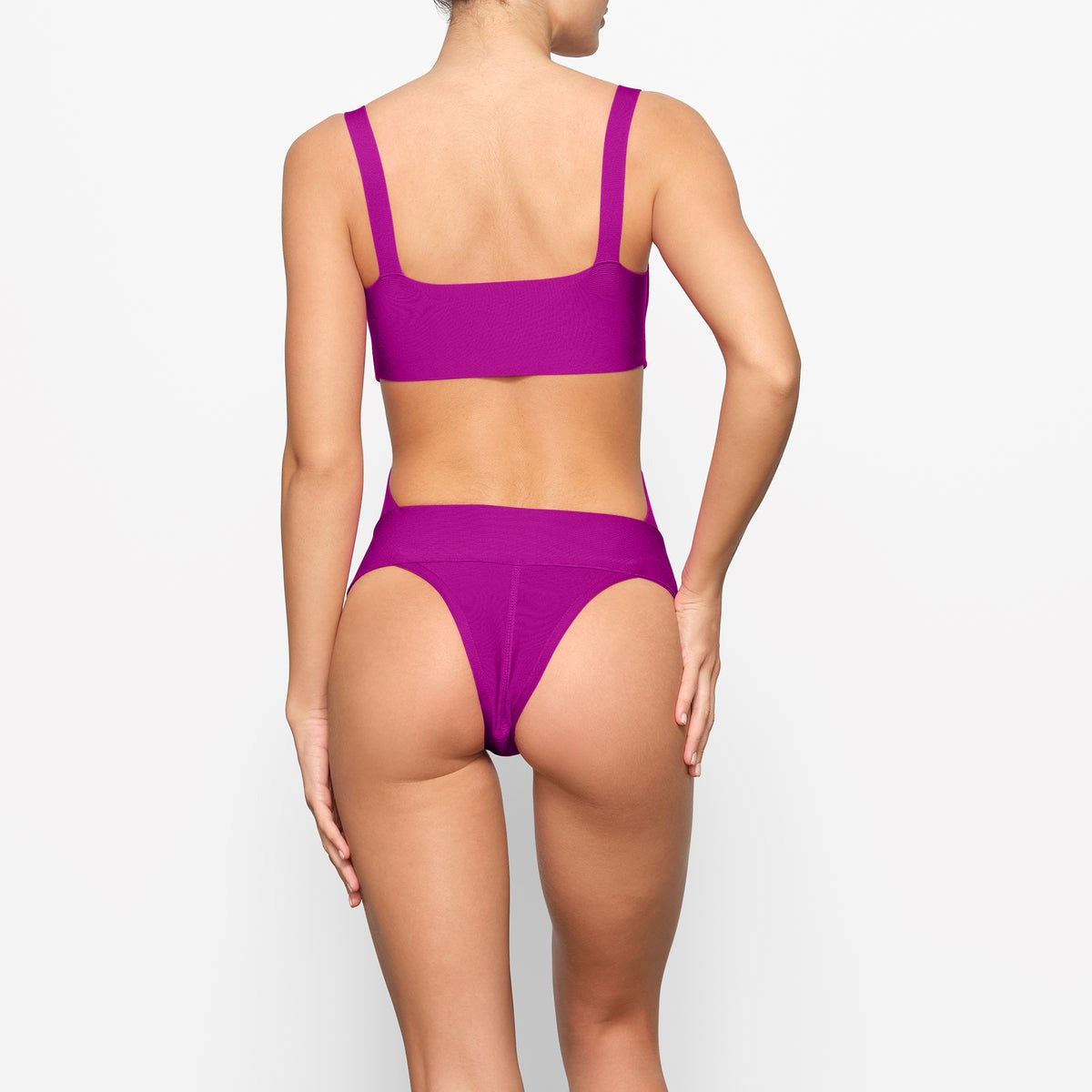 SKIMS Knit Beachwear Monokini Lollipop | LA3278601