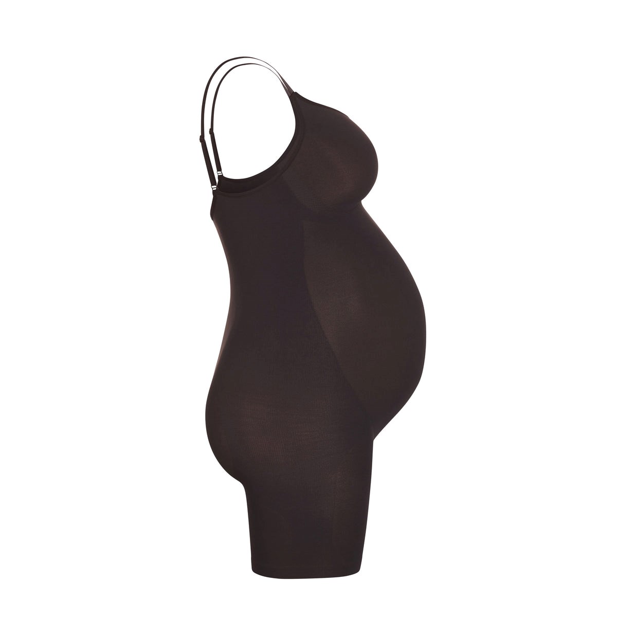 SKIMS Maternity Sculpting Bodysuit Stredne Thigh Onyx | MD2769450