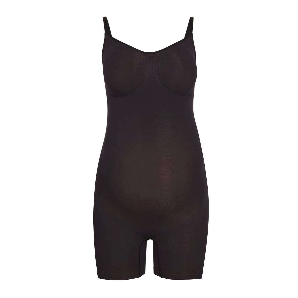 SKIMS Maternity Sculpting Bodysuit Stredne Thigh Onyx | MD2769450