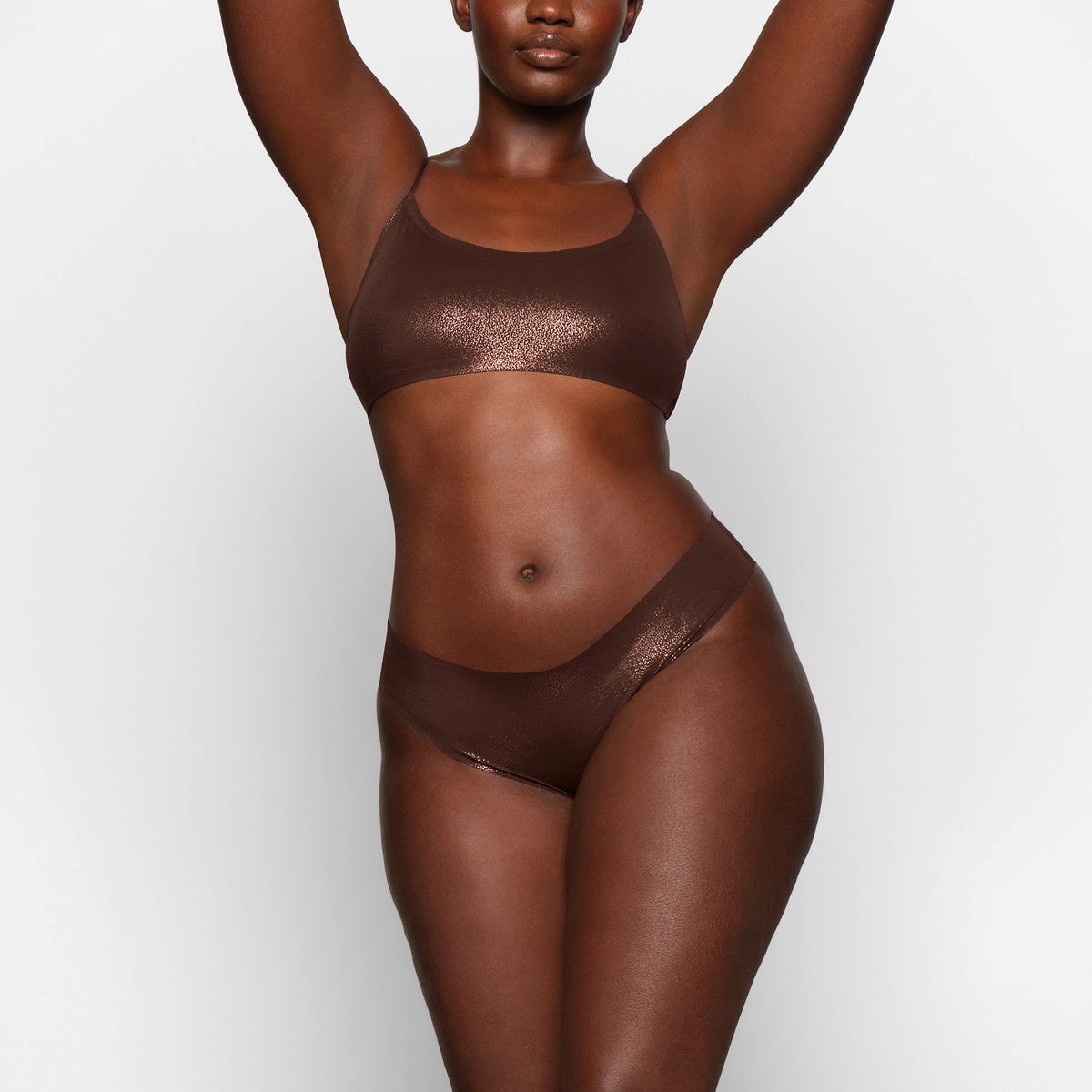 SKIMS Naked Shine Bikiny Cocoa | JO0146538