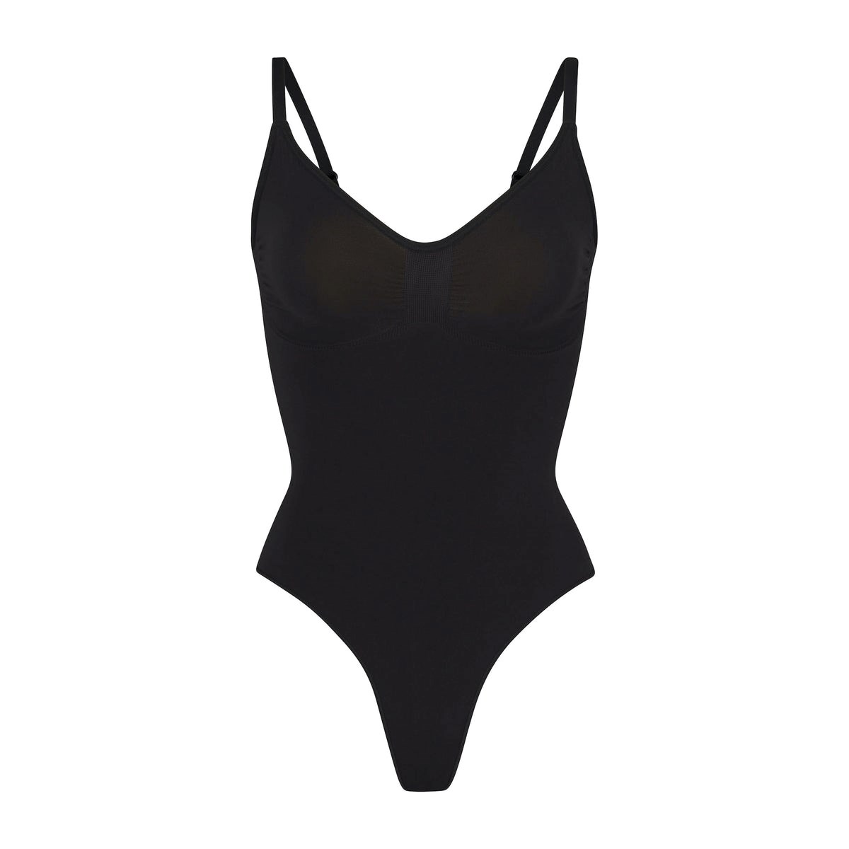 SKIMS Sculpting Tanga Bodysuit Onyx | XF6287059