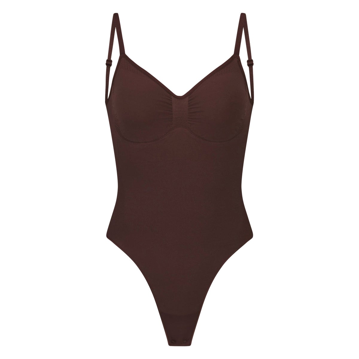 SKIMS Seamless Sculpt Low Back Tanga Bodysuit Cocoa | PM0596724