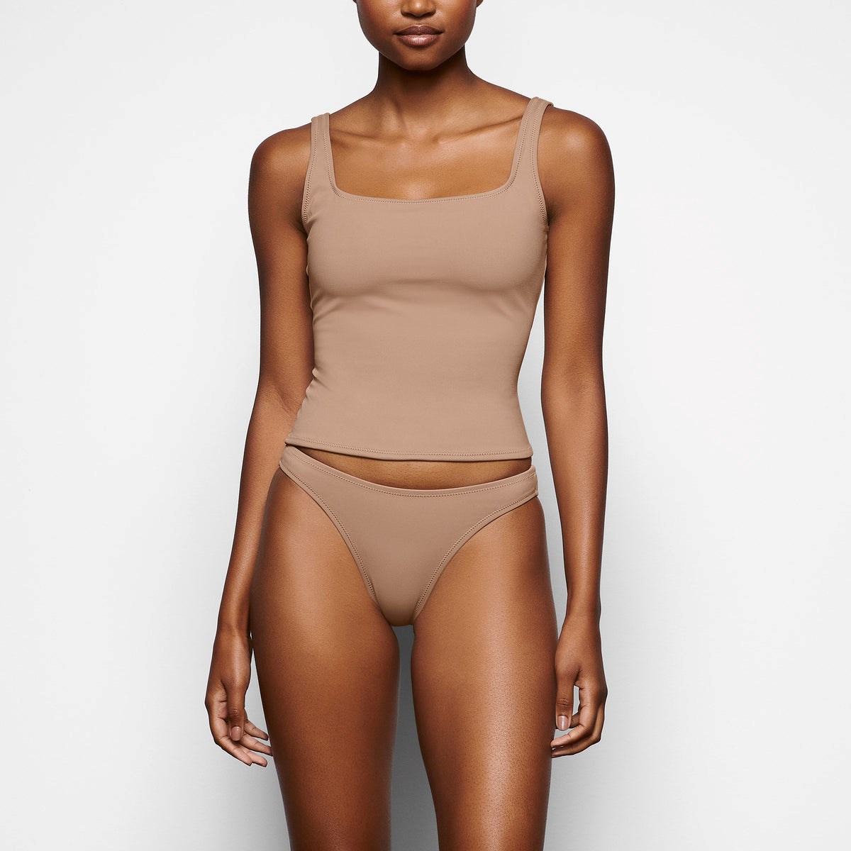 SKIMS Shaping Swim Tank Bikiny Top Sienna | PY0893471