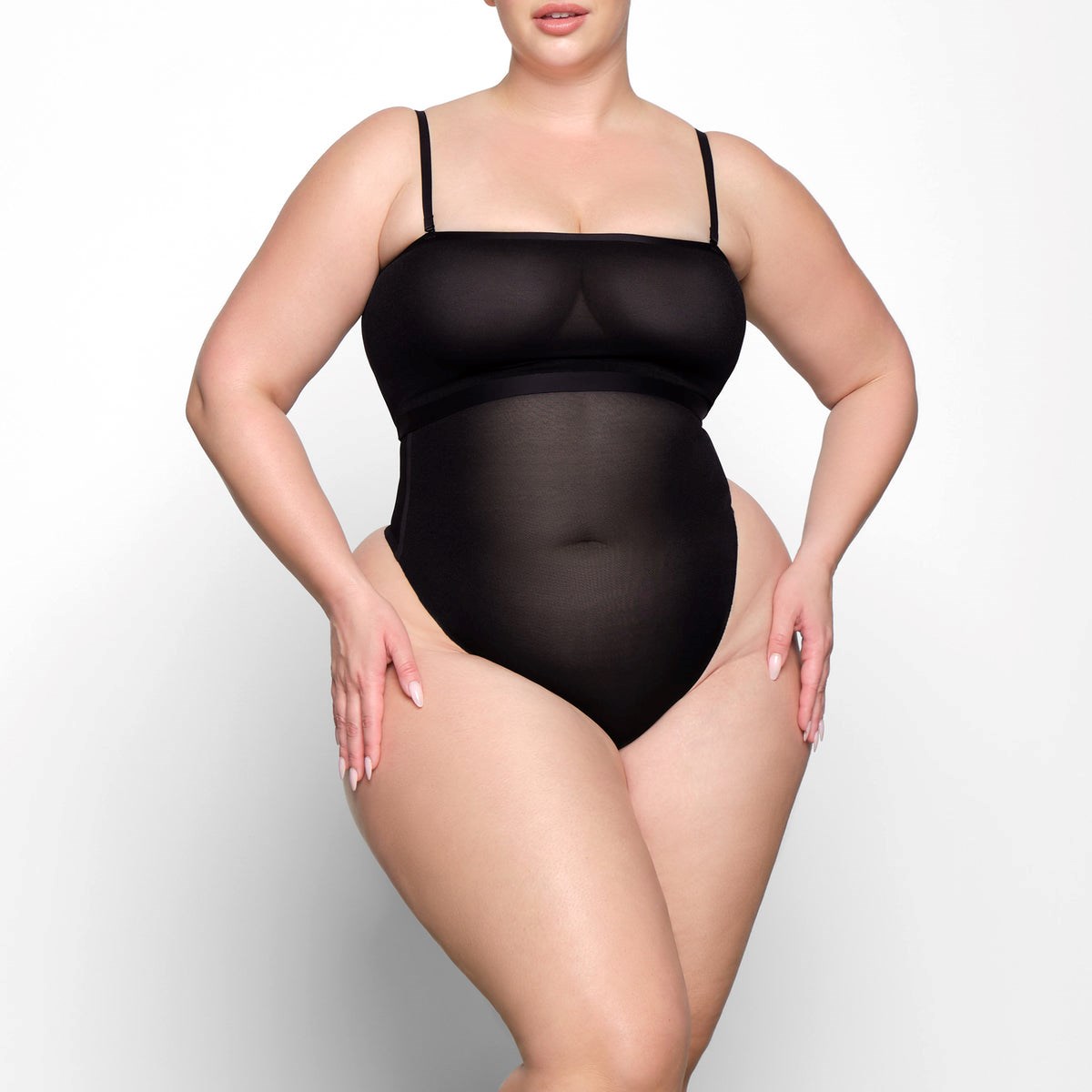 SKIMS Sheer Sculpt Bandeau Onyx | NQ2453860