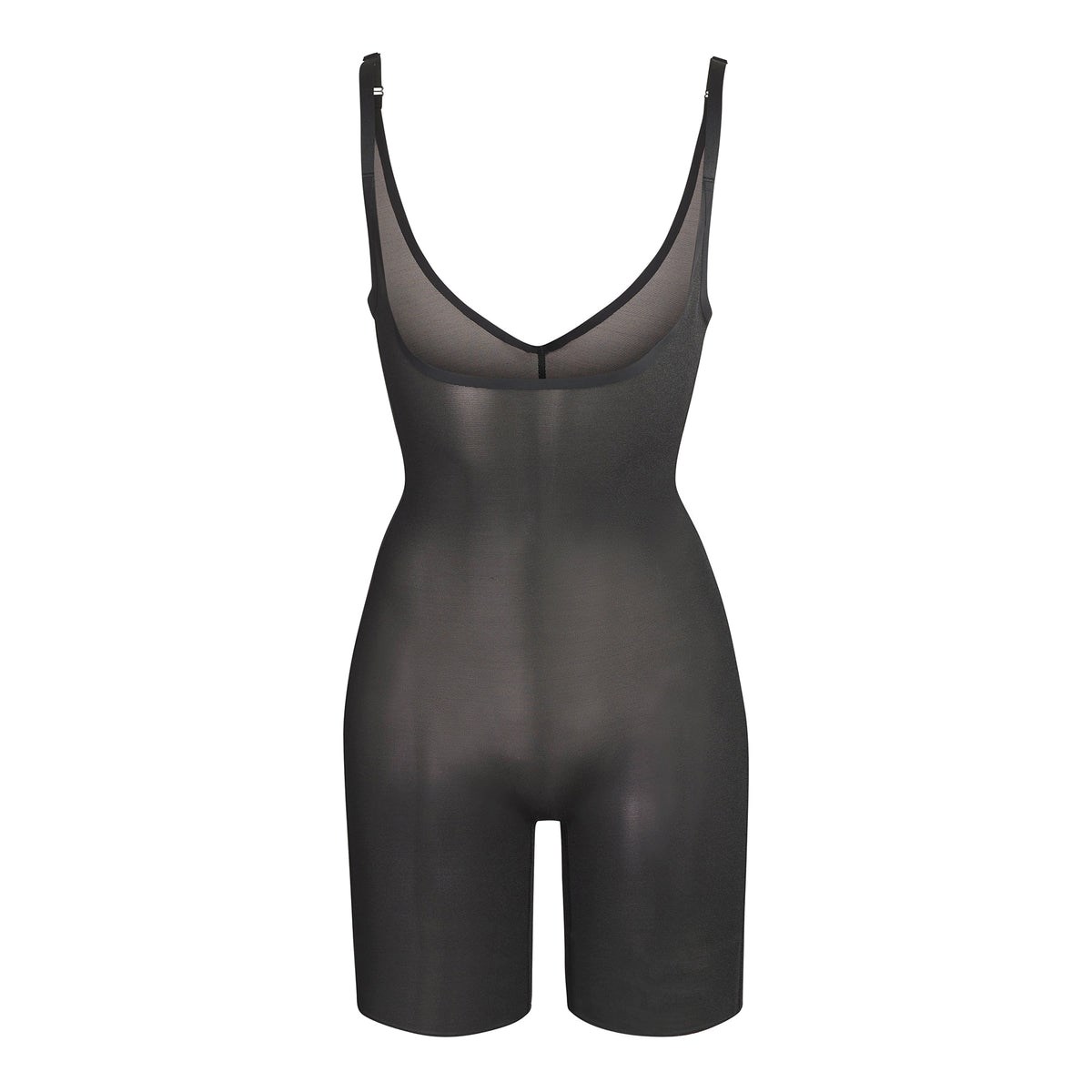 SKIMS Sheer Sculpt Open Bust Bodysuit Onyx | EG3429507