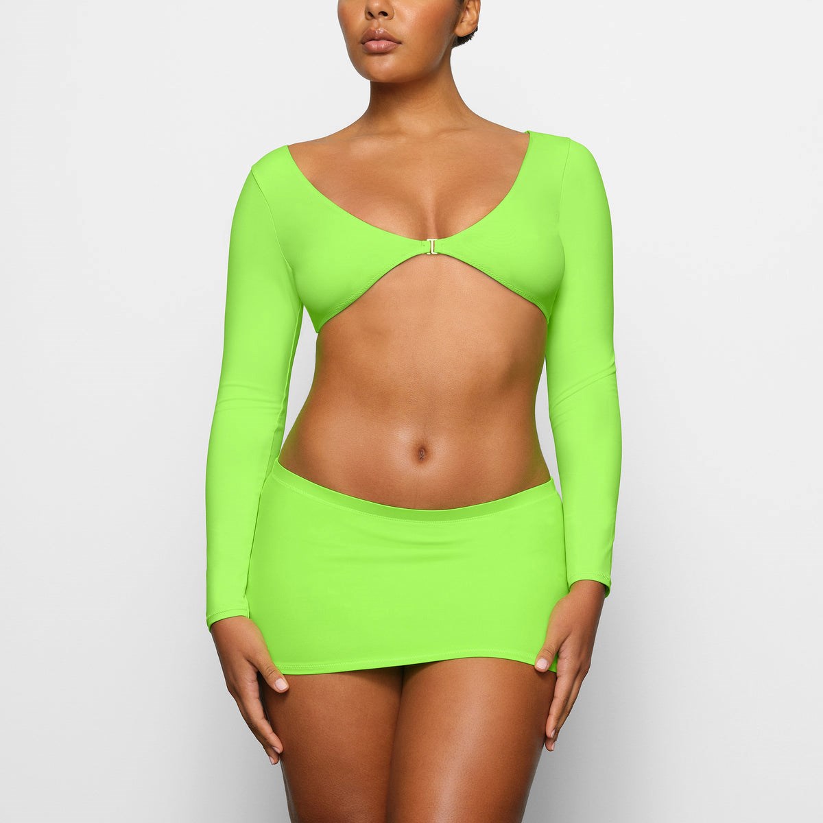 SKIMS Swim Long Sleeve Shrug Zelene | AT7051863