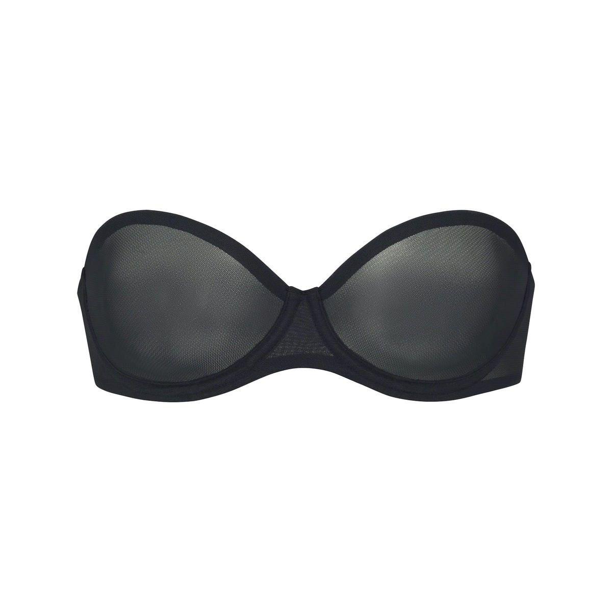 SKIMS Ultra Fine Mesh Strapless Bra Onyx | MQ5790463