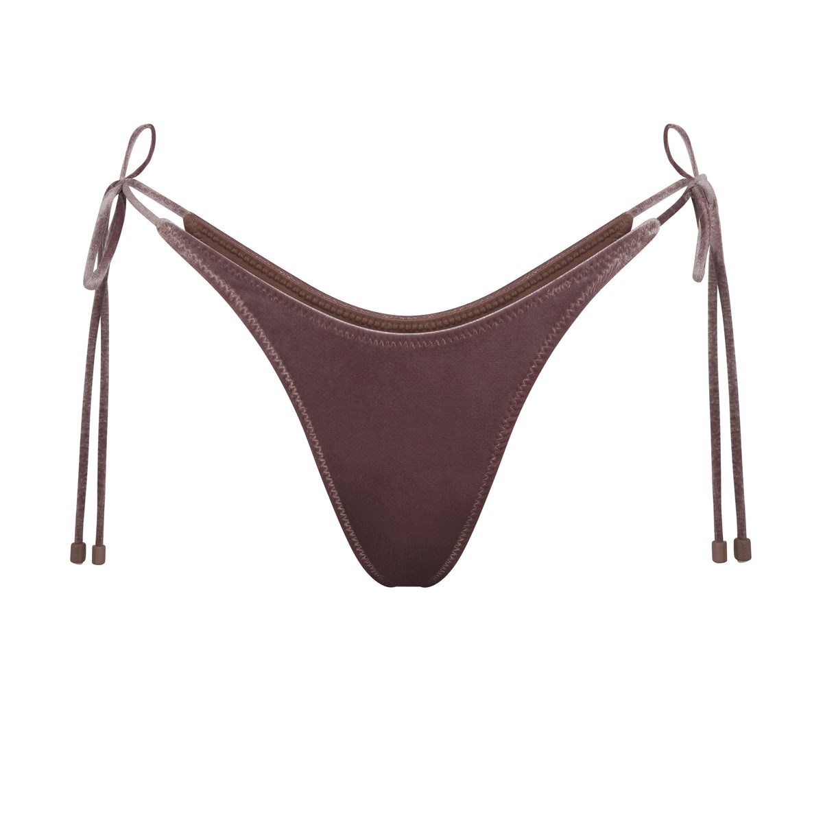 SKIMS Velvet Tie Bikiny Bottom Umber | EK2850369