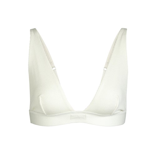 SKIMS Bavlnene Plunge Bralette Bone | NA4568920