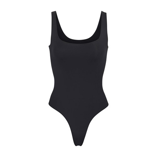 SKIMS Essential Scoop Neck Bodysuit Onyx | OG1973254