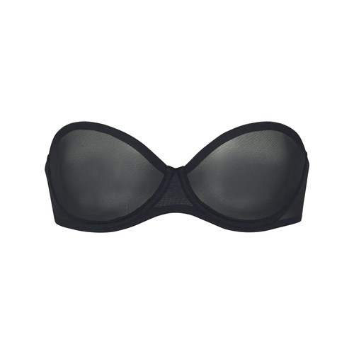 SKIMS Ultra Fine Mesh Strapless Bra Onyx | MQ5790463